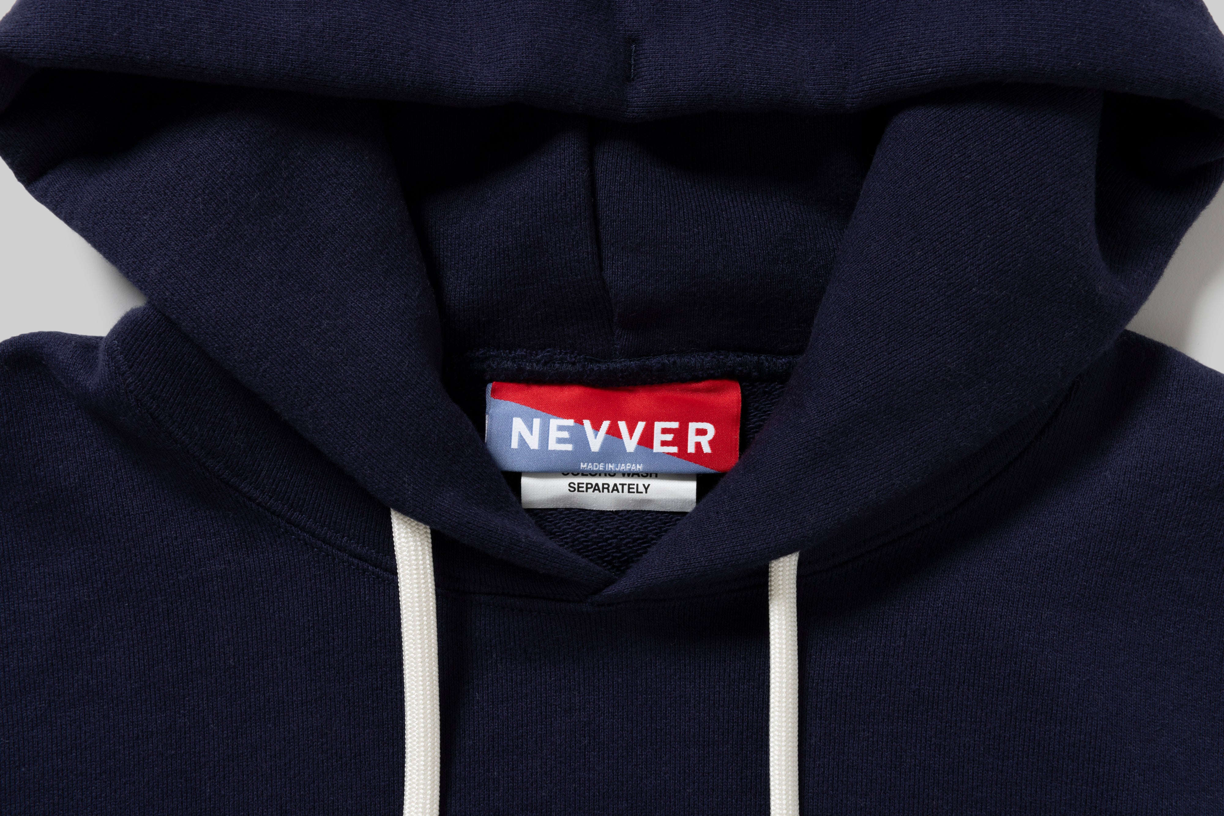 HOODED SWEATSHIRT NAVY – nevver