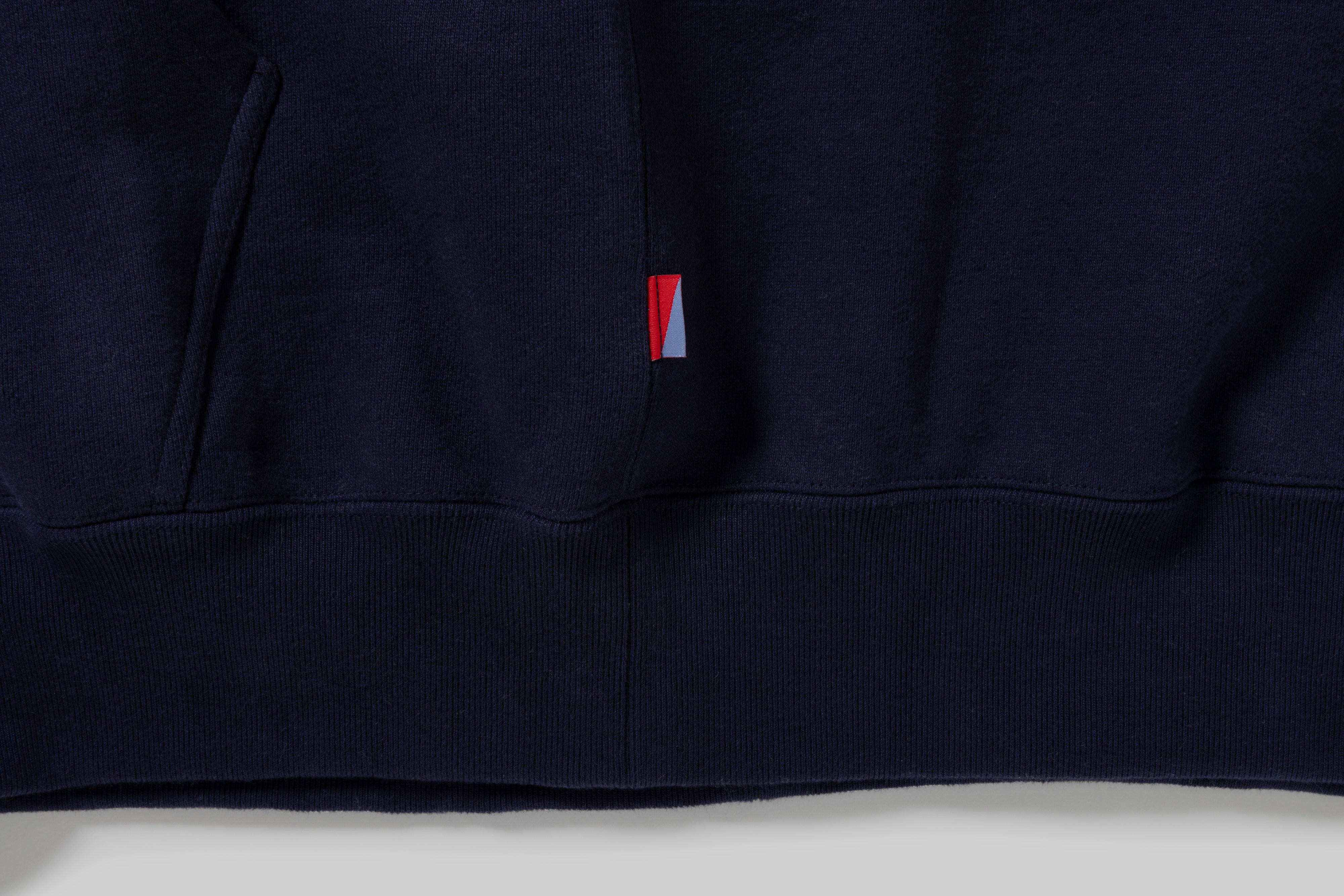 HOODED SWEATSHIRT NAVY – nevver